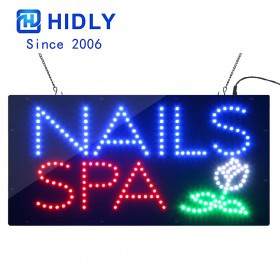 NAILS SPA WINDOW LED SIGN HSN0089