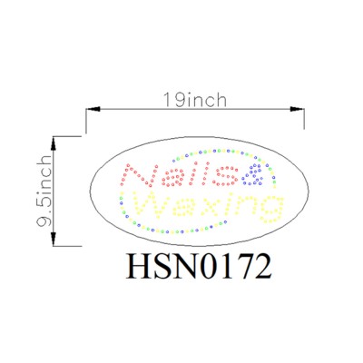 NAILS WAXING DOT SIGN HSN0172