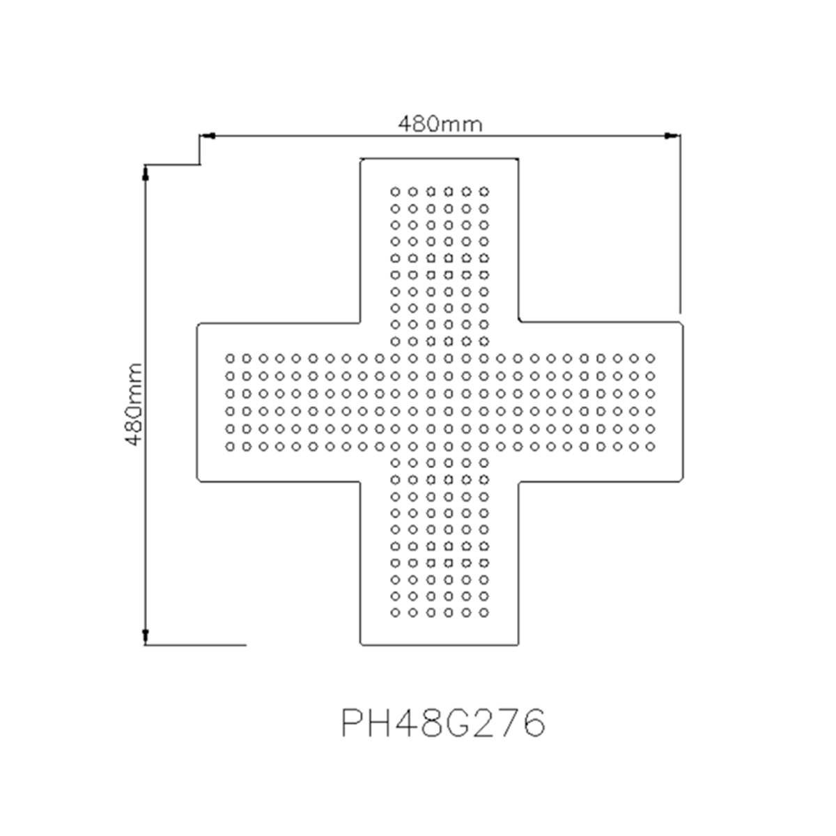 pharmacy led signs size