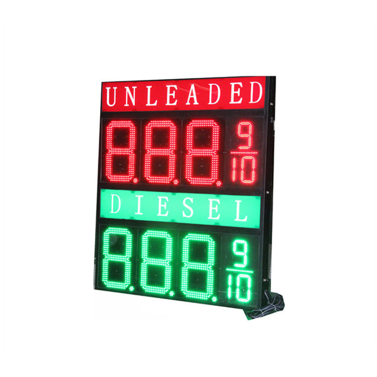 UNLEADED price signs