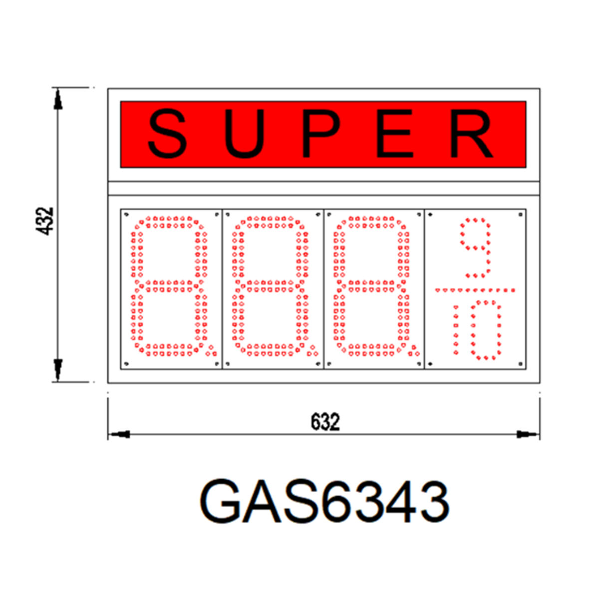 SUPER led price signs