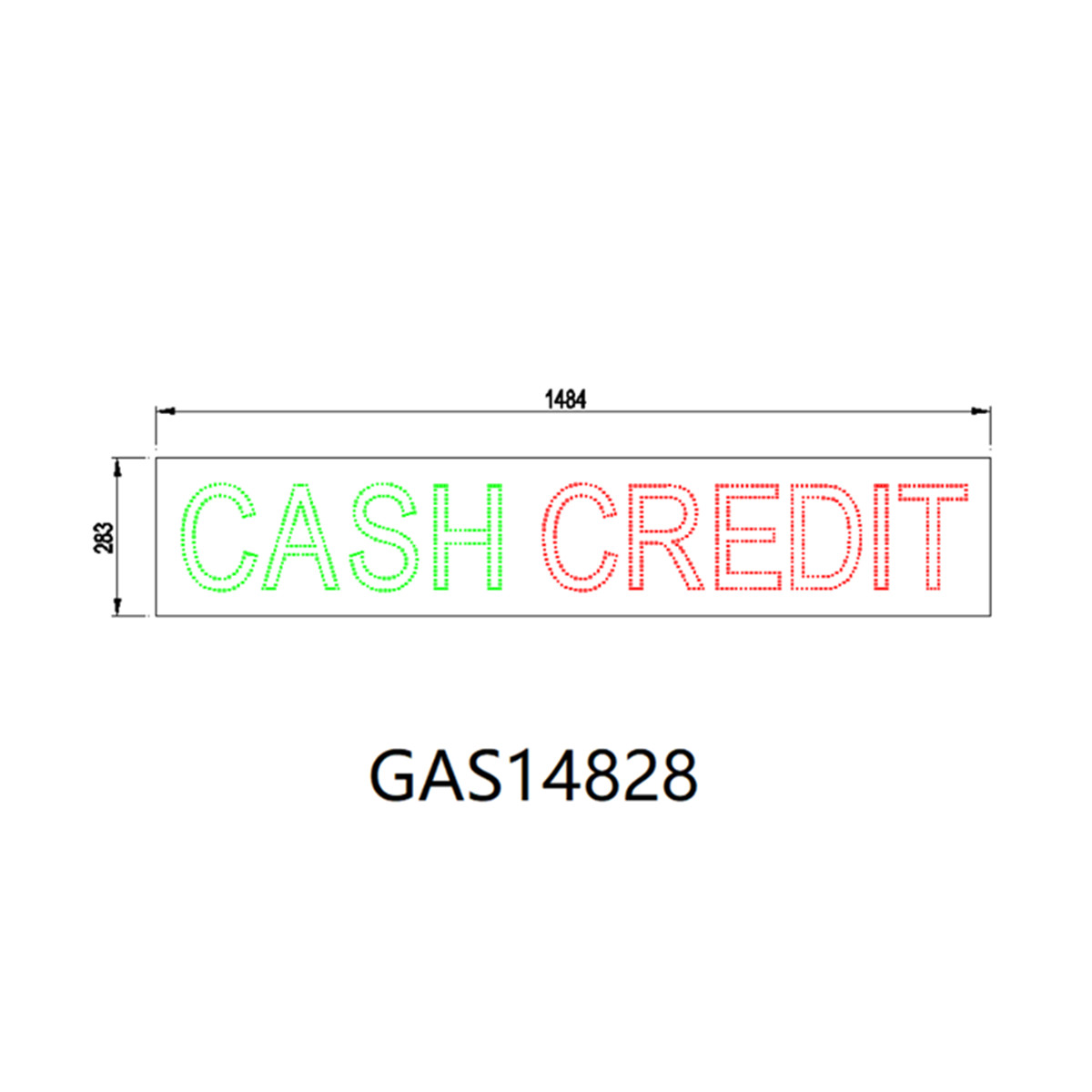 CASH gas signs