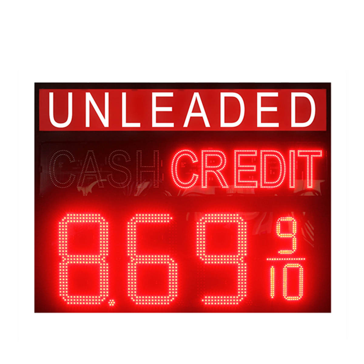 CREDIT gas signs