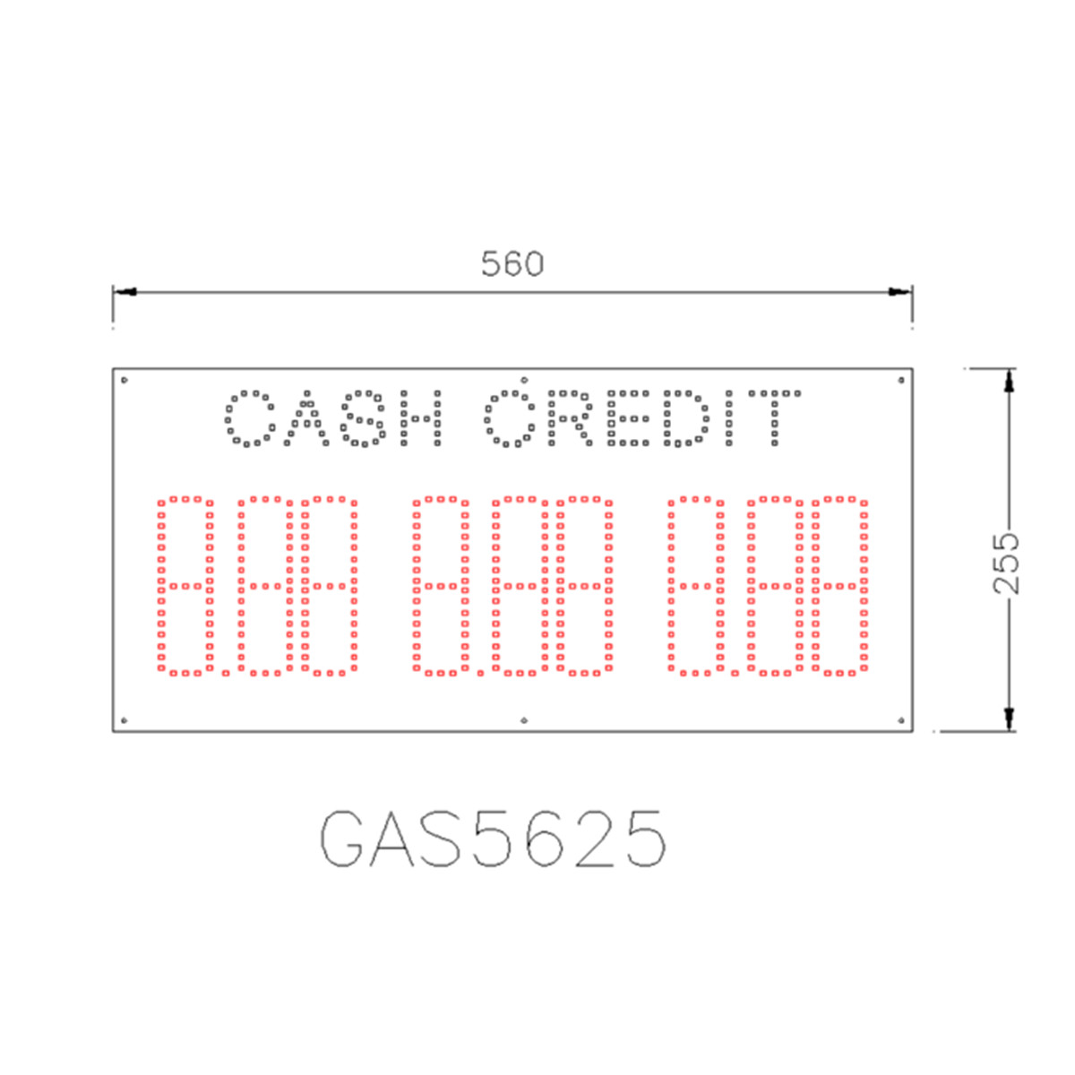 CASH price signs