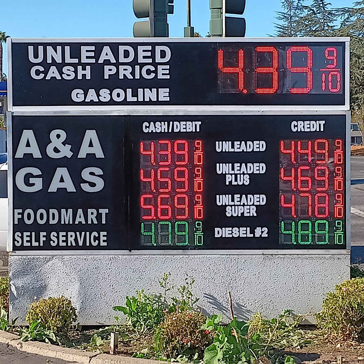 led gas price sign cases