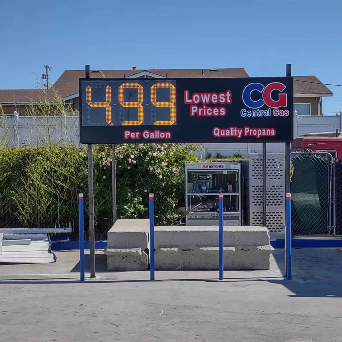 led gas price sign cases