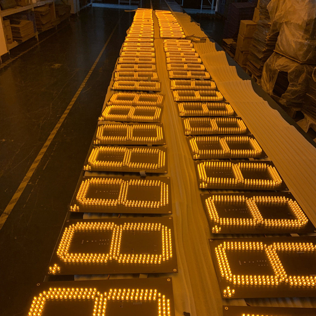 oil led signs aging test