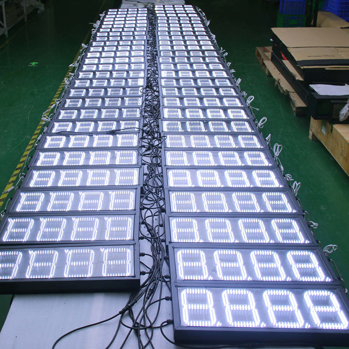 led oil display aging test