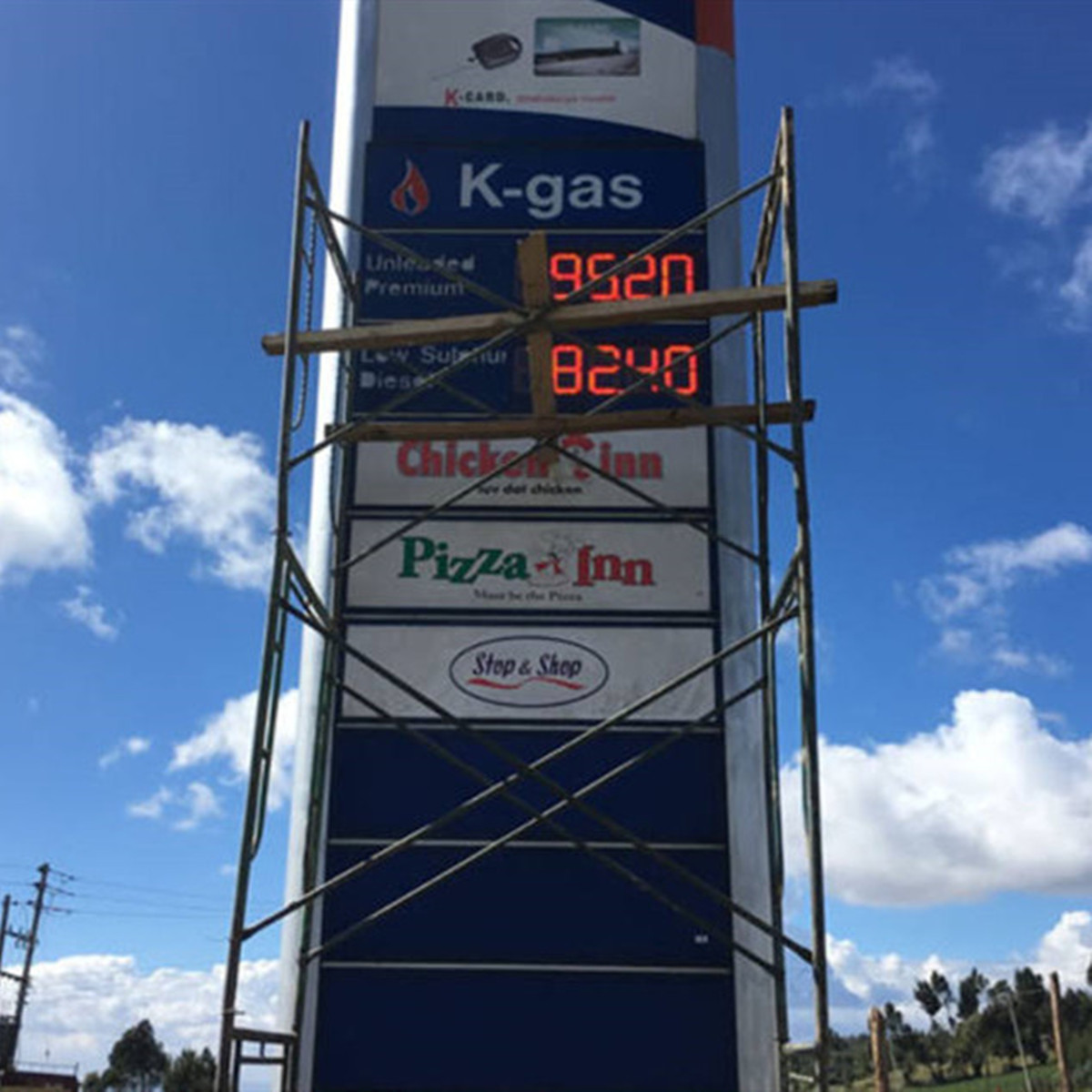 price led signs case