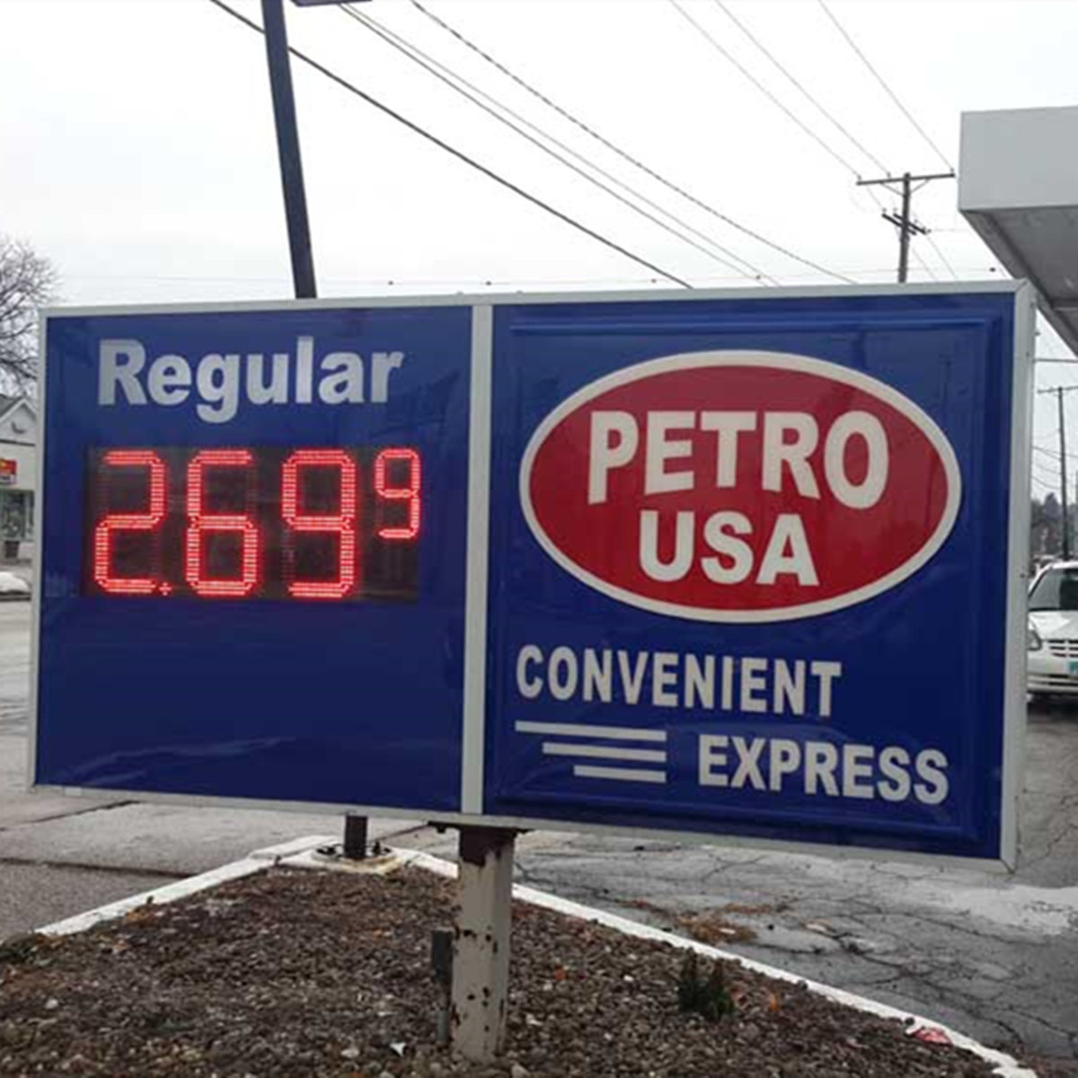 gas price signs case