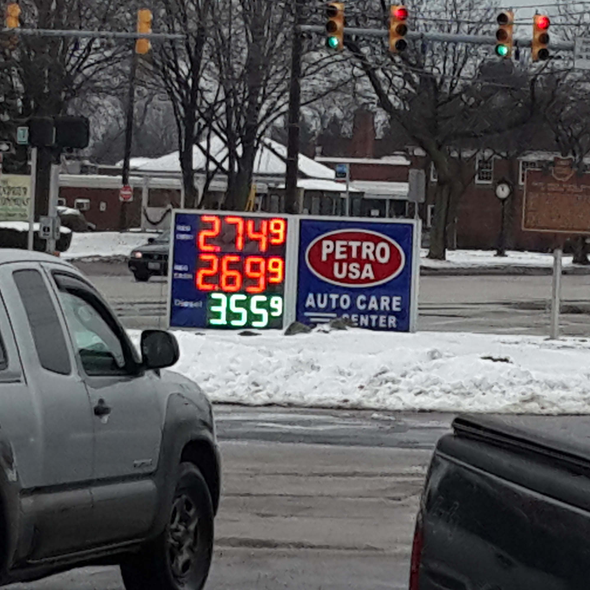 price station signs case