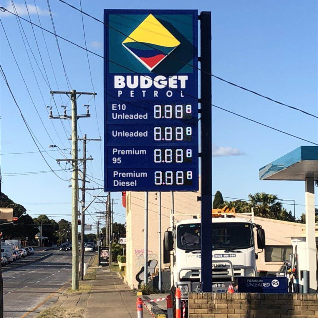 price station signs case