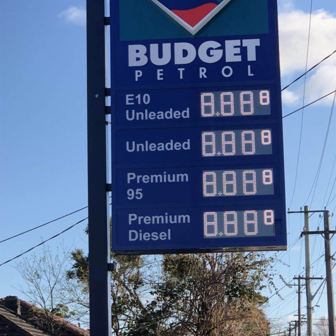 gas price signs case