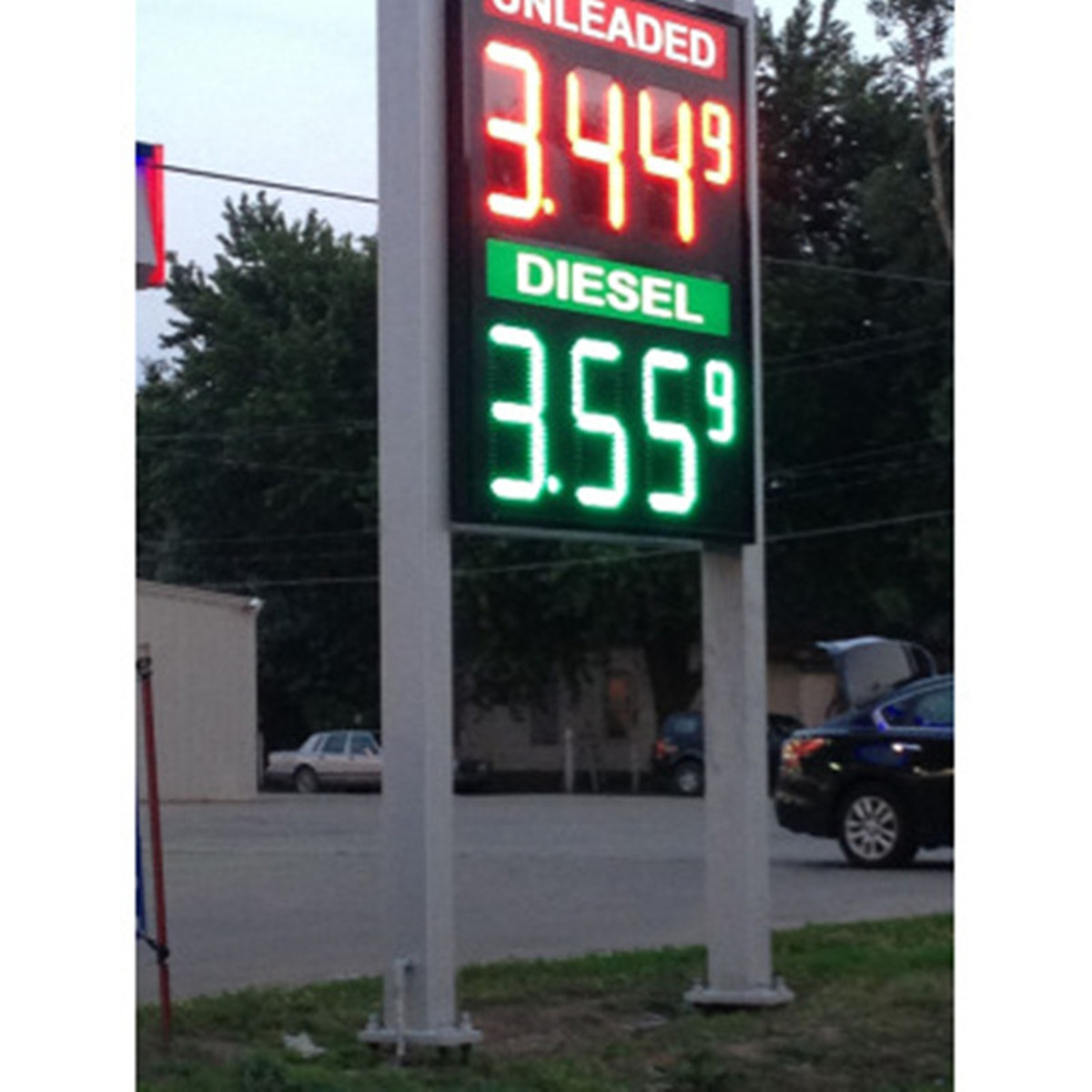 price station signs case