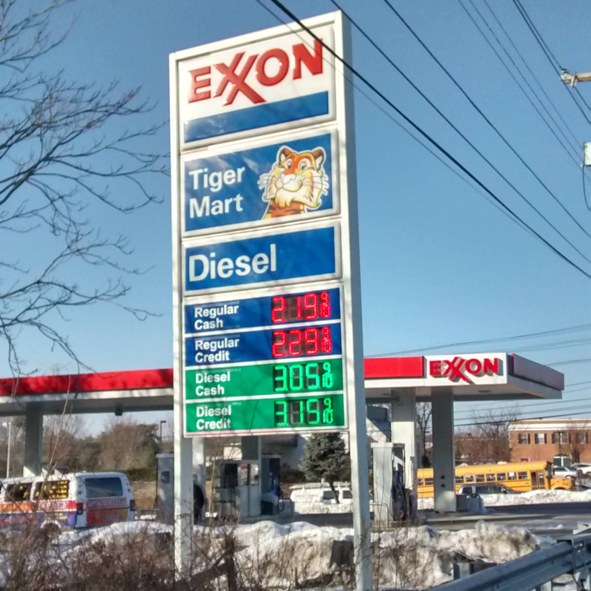 price station signs case