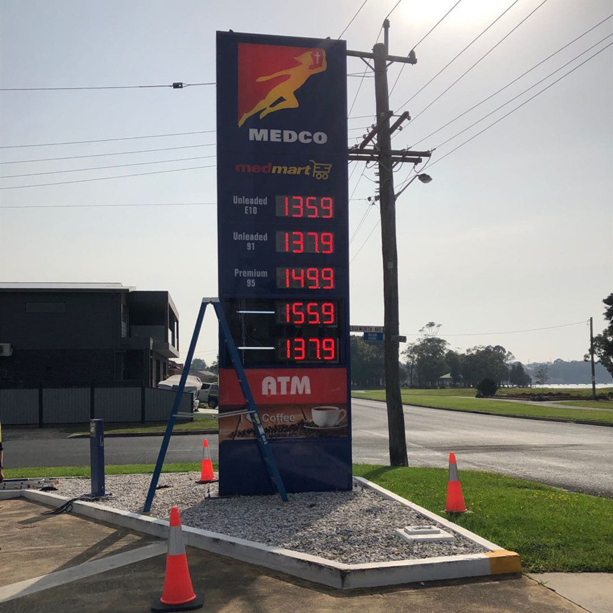 price led signs case