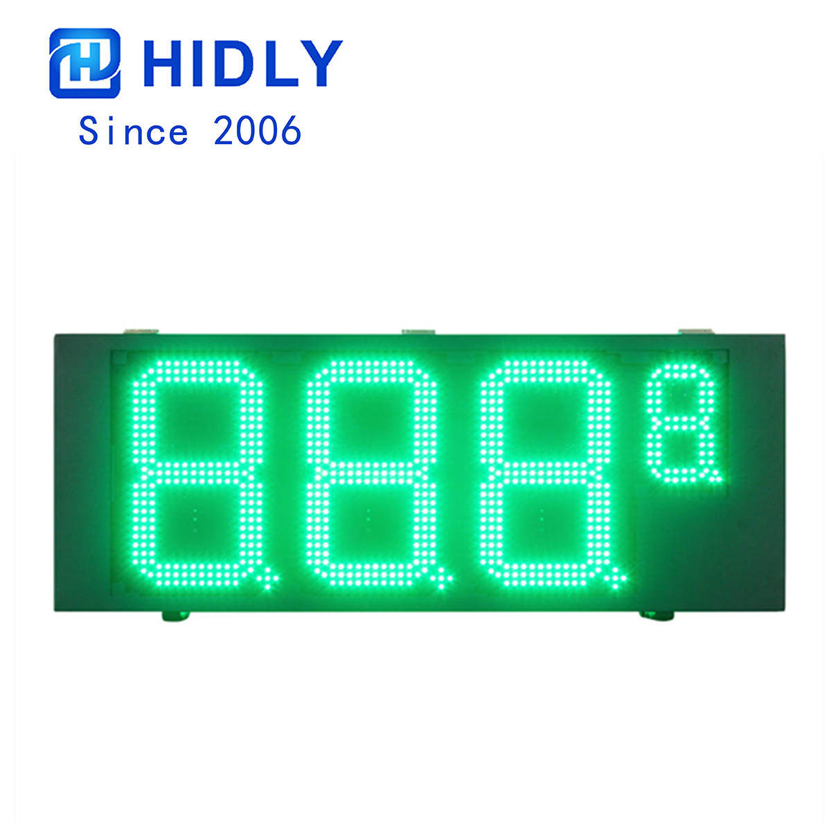 led gas sign size