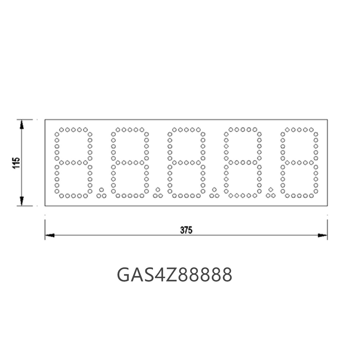 price oil display size