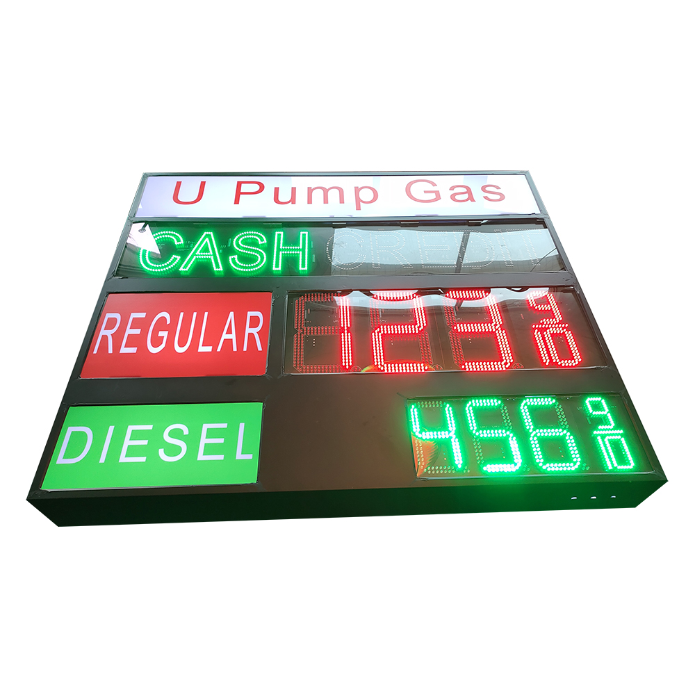 pump gas led signs