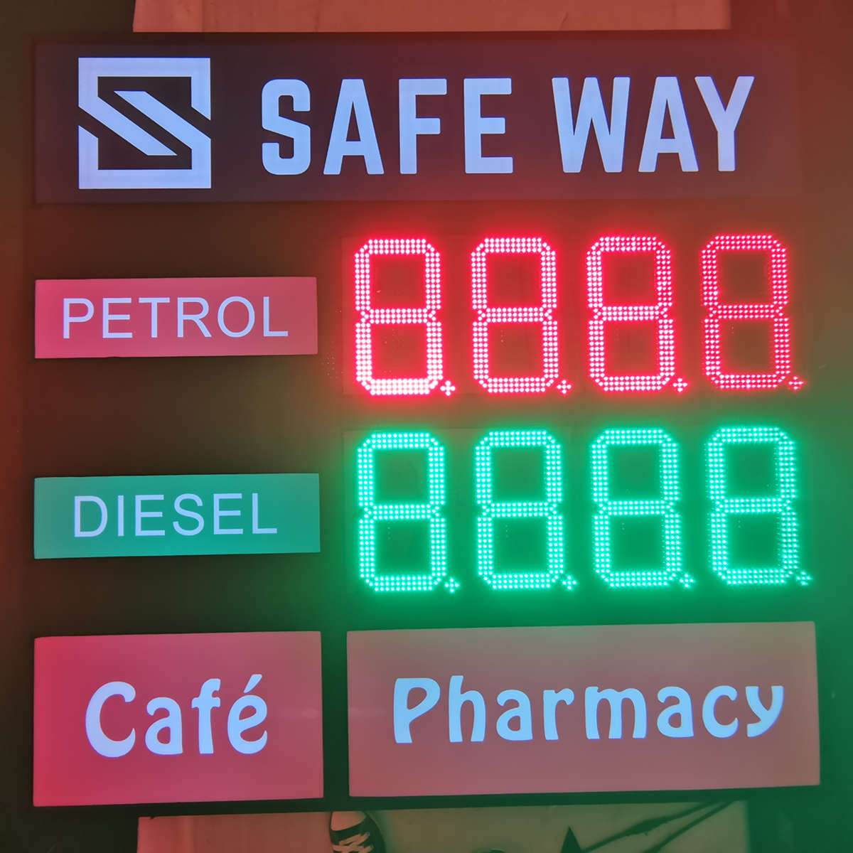 PETROL price signs