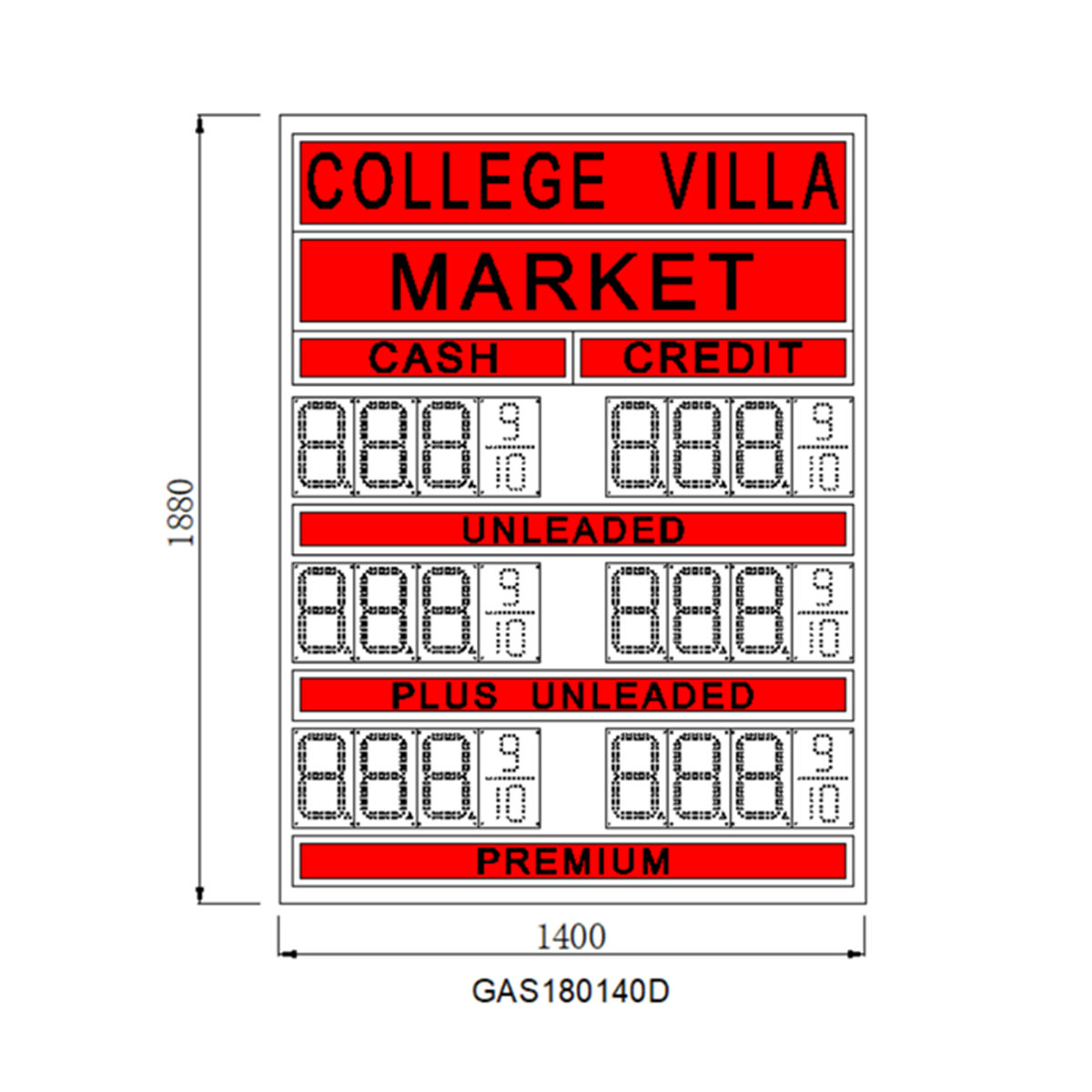 led price display